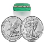 Roll of 20 - 2027 1 oz Silver American Eagle $1 Coin BU