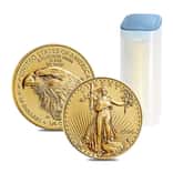 Roll of 40 - 2024 1/4 oz Gold American Eagle $10 Coin BU