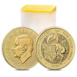 Tube of 10 - 2024 GB 1 oz Gold The Tudor Beasts Seymour Unicorn Coin BU