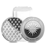 Tube of 20 - 1 oz Compass Rose Silver Round .999 Fine