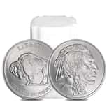 Roll of 20 - 1 oz Sunshine Mint Buffalo Silver Round .999 Fine (Lot, Tube of 20)