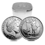 Roll of 20 - 2013 Great Britain 1 oz Silver Britannia Coin Snake Privy BU