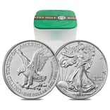 Roll of 20 - 2022 1 oz Silver American Eagle $1 Coin BU (Lot, Tube of 20)