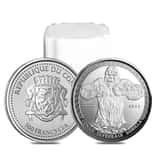 Lot of 20 - 2022 Congo 1 oz Silverback Gorilla 500 Francs Silver Coin .999 Fine