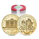 Tube of 20 - 2025 1/10 oz Austrian Gold Philharmonic Coin BU