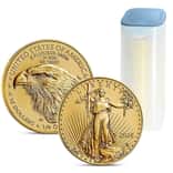 Roll of 40 - 2027 1/4 oz Gold American Eagle $10 Coin BU
