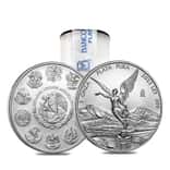 Roll of 25 - 2022 1 oz Mexican Silver Libertad Coin .999 Fine BU (Tube, Lot of 25)
