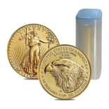 Roll of 40 - 2022 1/4 oz Gold American Eagle $10 Coin BU (Lot, Tube of 40)