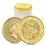 Tube of 10 - 2023 Great Britain 1 oz Gold The Tudor Beasts Yale of Beaufort Coin .9999 Fine BU
