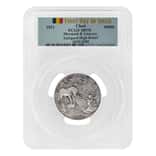 2021 Chad 2 oz Silver Mermaid & Unicorn Serial #10 PCGS MS 70 FDOI Antiqued High Relief - Mythical Creatures