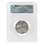 2021 Chad 2 oz Silver Mermaid & Unicorn Serial #9 PCGS MS 70 FDOI Antiqued High Relief - Mythical Creatures