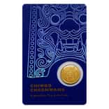 2017 1/10 oz South Korea Gold Chiwoo Cheonwang Medal BU (In Blue Assay)