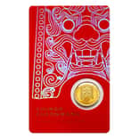 2017 1/10 oz South Korea Gold Chiwoo Cheonwang Medal BU (In Red Assay)