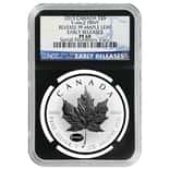 2015 1 oz Silver Canadian Maple Leaf E=mc2 Privy NGC PF 69 - Early Releases Blue Label Retro Holder