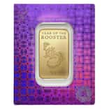 1 oz Scottsdale Mint Year of the Rooster Gold Bar .9999 Fine (In Assay)