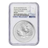 2017 1 oz Silver Year of The Rooster Australia Perth Mint NGC MS 69 Early Releases