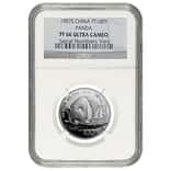 1987-S 1 oz China Proof Platinum Panda 100 Yuan NGC PF 66 UCAM - Low Mintage!