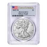 2017-W 1 oz Burnished Silver American Eagle PCGS SP 69 First Strike
