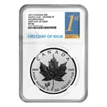 2017 1 oz Silver Canadian Maple Leaf Lunar Rooster Privy NGC PF 70 First Day of Issue