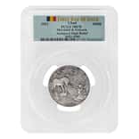 2021 Chad 2 oz Silver Mermaid & Unicorn Serial #2 PCGS MS 70 FDOI Antiqued High Relief - Mythical Creatures