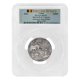2021 Chad 2 oz Silver Mermaid & Unicorn Serial #4 PCGS MS 70 FDOI Antiqued High Relief - Mythical Creatures