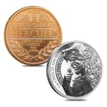 5 oz Hercules Twelve Labors Copper & 5 oz Silver Rounds Duo Set