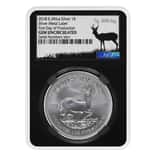 2018 South Africa 1 oz Silver Krugerrand NGC Gem UNC First Day of Production (1 Gram Silver Label)