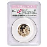 2018-W Proof Gold $5 Breast Cancer Awareness Comm. PCGS PF 70 Early Issue
