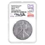 2022-W 1 oz Burnished Silver American Eagle NGC MS 70 FDOI (Castle)