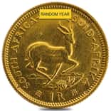 South Africa 1 Rand Gold Coin Cull (Random Year)