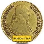 Spain 1 Escudo Gold Coin Avg Circ AGW .0955 oz (Random Year)