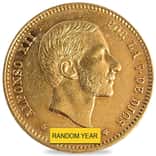 1881-1885 Spain 25 Pesetas Alfonso XII Gold Coin Avg Circ (Random Year)
