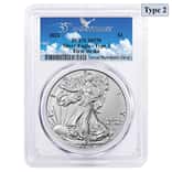 2021 1 oz Silver American Eagle Type 2 PCGS MS 70 FS (35th Anniv)