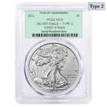 2021 1 oz Silver American Eagle Type 2 PCGS MS 70 FS OGH (35th Anniv)