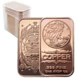 Tube of 20 - 1 oz Walking Liberty Copper Bar .999 Fine