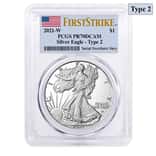 2021-W 1 oz Proof Silver American Eagle Type 2 PCGS PF 70 FS