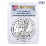 2021-S 1 oz Proof Silver American Eagle Type 2 PCGS PF 69 FS