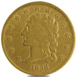 1836 $2.5 Classic Liberty Head Quarter Eagle Gold Coin FR/AG