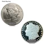 US Mint Modern Morgan/Peace Silver Dollar .999 Fine Scruffy (Random Year)