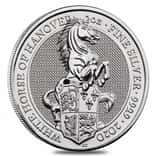 2020 Great Britain 2 oz Silver Queen's Beasts White Horse of Hanover Coin .9999 Fine BU