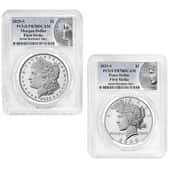 Modern Morgan & Peace Silver Dollars