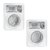 2025 Morgan and Peace Uncirculated Silver Dollars