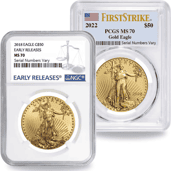 Certified Gold Eagle Coins