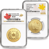 Certified Maple Leaf Gold Coins