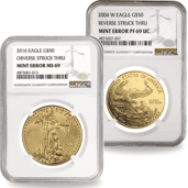 Mint Error Gold American Eagle Coins