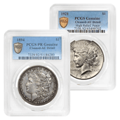 Morgan & Peace Silver Dollars