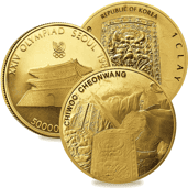 South Korea Gold Coins and Medals
