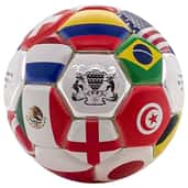Soccer Ball Silver Spherical Coin