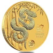 Perth Mint Lunar Year Of The Snake Gold Coin