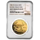 Mint Error Proof Gold American Eagle Coins